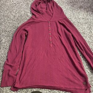 Burton Burgundy Hooded Sweater